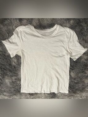 Madewell Whisper Cotton White Short Sleeve Tee Women’s Size M